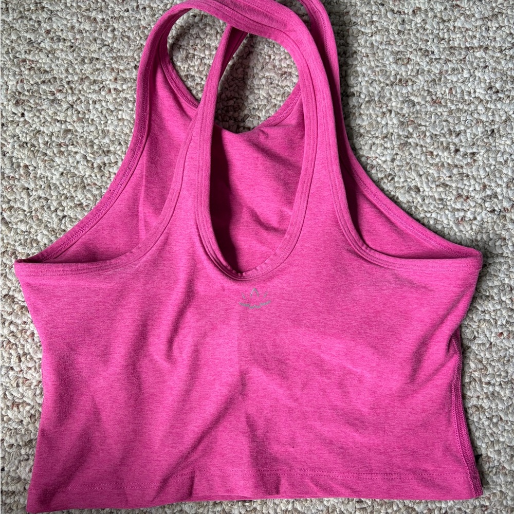 BEYOND YOGA Active crop Tank (m)and biker shorts(s) matching Set - Picture 3 of 8